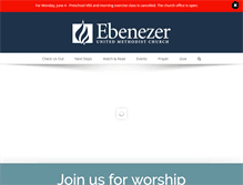 Tablet Screenshot of ebenezerumc.org